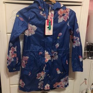 🌺🦋JOULES  size 9-10 ☔️ rain jacket